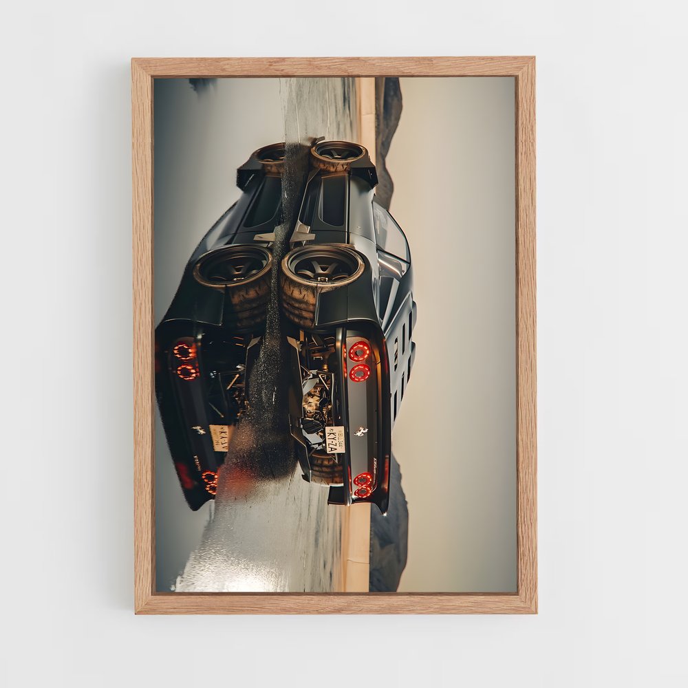 Poster Descente Dynamique – affiche Ferrari (vue 4)